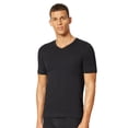 thumbnail image 2 of UNCOVER by SCHIESSER Camiseta para Hombre 2-pack - Cuello en V Negro XL (X-Large), 2 of 4