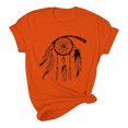 thumbnail image 4 of Dadaria Hauts pour Femmes Chemise Orange Manches Courtes T-Shirt Col Rond Attrape-Rêves d'Été Blouses 2TG, 4 of 6