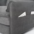 thumbnail image 4 of Deep Seat Sectional Sofa Cloud Couch with Ottoman,  Modern Chenille Comfy Love Seat Upholstered Modular L Shaped Couch for Living Room, Apartment, Office,DIY Combination,Grey, 4 of 14