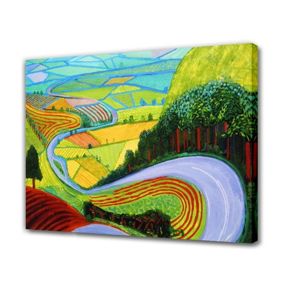 Garrowby Hill Canvas Poster Bedroom Decor Sports Landscape Office Room Decor Gift,Frame-style,12x18inch(30x45cm)