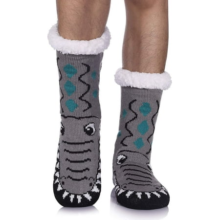 Mens Fuzzy Slipper Socks Animal Thick Cosy Warm Soft Fleece lined Thermal Winter Non Slip Home Socks | Walmart Canada Mens Fuzzy Slipper Socks Animal Thick Cosy Warm Soft Fleece lined Thermal Winter Non Slip Home Socks | Walmart Canada