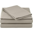 thumbnail image 5 of Marquess 4 Pieces Microfiber Flannel Sheet Set, Full Size Linen Color, 5 of 6