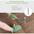 thumbnail image 3 of 50 estacas de jardín en forma de U de 150 mm x 30 mm, estacas de seguridad de acero galvanizado para tela de mantillo, grapas de jardín para lona de control de malezas - Antióxido, 3 of 5