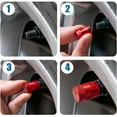 thumbnail image 5 of Tire Valve Stem Caps - 4 Pack Anti-Corrosion Premium Anodized Alloy Tyre Air Valve Caps Universal for Car SUV Bike Red, 5 of 6