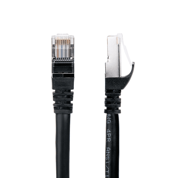 PrimeCables 75Ft Cat7 Ethernet Cable 10Gbps 600Mhz Cat 7 S/STP Molded Network Lan Cable, Black