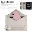 thumbnail image 6 of Handbag Case for iPad 10 Gen 10.9 inch 2022,ipad 10th Generation Case with Pencil Holder, Folio Stand PU Leather Crossbody Shoulder Hand Strap Card Pockets Magnetic Envelope Wallet Cover,Beige, 6 of 7