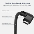 thumbnail image 4 of RHEA- Usebean Right Angle Usb C Extension Cable 6Ft, 90 Degree Usb-C 3.1 Black, 4 of 6