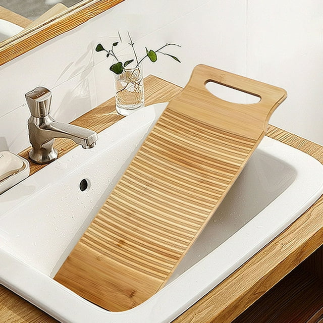 Available Wood Washing Board With Rectangle Handle Hand Pussion Hand Wash Board For Home Lndry Clothes Practical Durable Material Thickened Kitchen Counter Spray 409 Concrete And Oil Stain Remover
