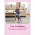 thumbnail image 3 of Justice Boyfriend Rib Ankle Socks for Girls with Lettuce Edge Anklet, 6 pk Pink Multi Color, 3 of 7