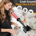 thumbnail image 3 of Nylon Meat Chopper with 5 Curved Blades, Heat-Resistant Ground Beef Masher for Hamburger and Kitchen Cooking, 3 of 7
