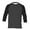 Black3, variant on Men's 3/4 Sleeve Baseball Shirt, Casual Raglan Tee, Loose Fit Lightweight Crew Neck Pullover Top for Unisex