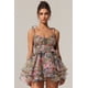 thumbnail image 1 of Vestido Bellabarnetten Hester sin mangas con cuello en V y volantes, 1 of 6