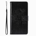 thumbnail image 1 of Wallet Case For Huawei P Smart 2018 2019 2020 2021 P8 P9 P20 P30 P40 Lite Pro 2017 Cute Cat Tree Card Slots Protect Cover D06F Black For P10 Plus, 1 of 6