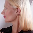 thumbnail image 4 of Humble Chic Large Stud Earrings for Women - Faux Mother of Pearl Big Stud Earrings, 4 of 8