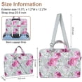 thumbnail image 4 of Laptop Bags for 15.6 inch Laptop for Women,AILKIN Laptop Sleeve Carrying Case Briefcase Messenger Shoulder Tote Bag Computer Laptop Crossbody Shoulder Laptop Totes Bags,Pink Rose, 4 of 6