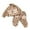 A-Brown1, variant on Toddler Girls Outfits Sets Winter Thicken Thermal Leopard Print With Long Sleeve Zip Up Hoodies Pants 2 Piece Tracksuits