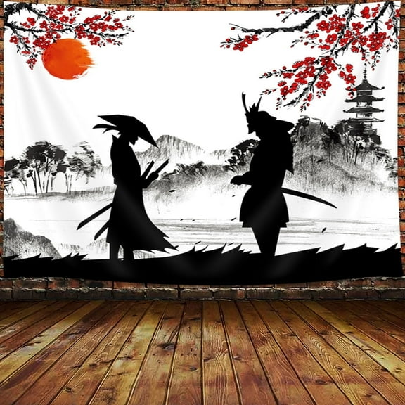 Japanese Tapestry, Tapestry 60" X 40" Cherry Blossom Japanese Style Wall Hanging Tapestry Home Decor Room Decor For Bedroom Living Room Dorm (150 X 100cm)