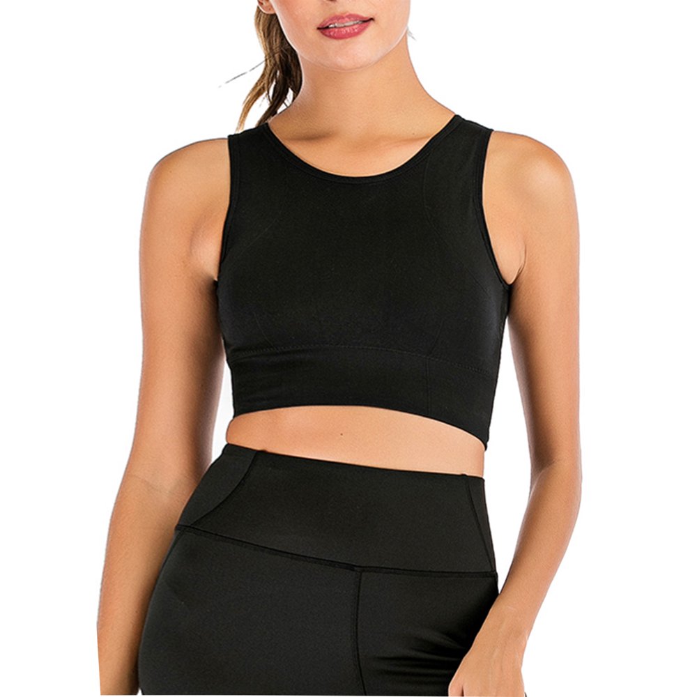 SAYFUT SAYFUT Womens High Neck Sports Bra Yoga Sports