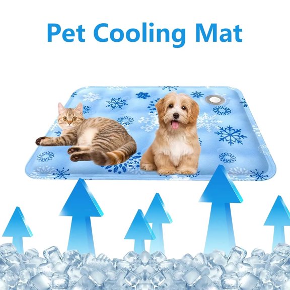 UTOURS Dog Cooling Mat, 29' x 29' Extra Large Self-Cooling Mat for Dog Cat, Arc-Chill Cooling Fiber & Endothermic Color Changing Pet Cooling Pad for Hot Summer, Washable Non-Toxic & Foldable