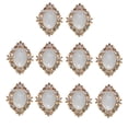 thumbnail image 1 of Rongfmy 10 Pieces Crystal Rhinestone Button Flatback Gemstone DIY Jewelry Cabochon Cream 30x25mm, 1 of 9