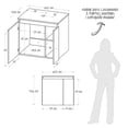 thumbnail image 3 of Mueble para baño Elevado Guali Blanco 60x55x44 Gabinete MDP, 3 of 8
