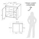 thumbnail image 3 of Mueble para baño Elevado Guali Blanco 60x55x44 Gabinete MDP, 3 of 8