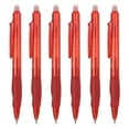 thumbnail image 1 of Uxcell 6Pcs Erasable Gel Pens, 0.5mm Retractable Fine Point Heat Erasable Marking Pen Smooth Writing Fabric Markers for Sewing Drawing Writing Planner, Red Ink, 1 of 7