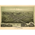 thumbnail image 2 of Vintage Places 24x18 White Modern Wood Framed Museum Art Print Titled - Woodsfield-Ohio 1899, 2 of 4