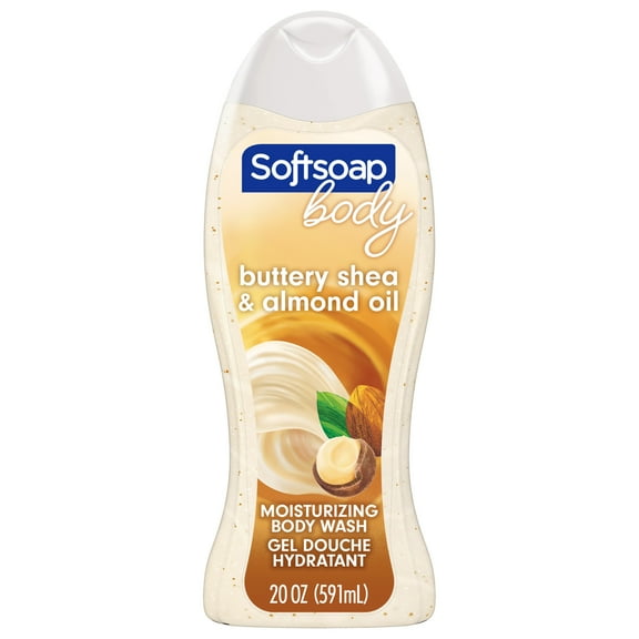 Softsoap Moisturizing Body Wash, All Skin Types, Shea and Almond Oil, 20 fl oz Bottle