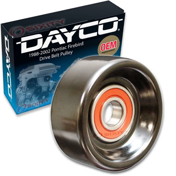 Dayco Drive Belt Tensioner Pulley compatible with Pontiac Firebird 3.8L 5.0L 5.7L V6 V8 1988-2002