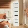 thumbnail image 4 of 6-Drawer Narrow Storage Cabinet with Wheels for Home and Office Organization, 4 of 15