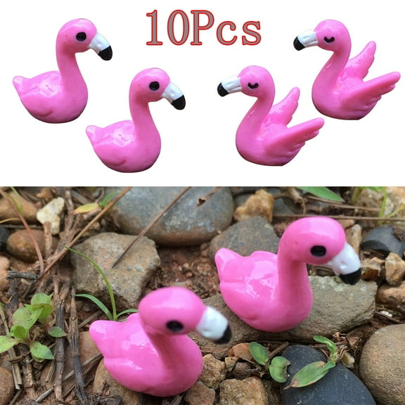 SPRING PARK 10Pcs Mini Animals Miniature Figurines Fairy Garden Miniature Moss Landscape DIY Terrarium Crafts Ornament Accessories for Home Decor