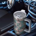 thumbnail image 5 of Camouflage 40oz Tumbler– Stainless Steel Insulated Tumbler with Handle and Straw, Large Capacity Travel Cup for Hot & Cold Drinks, 5 of 6
