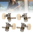 thumbnail image 1 of Piquet de Réglage de Guitare, Tête de Machine à Guitares 2 Trous Installation Simple 4 Pcs Métal pour Remplacement, 1 of 7