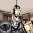 thumbnail image 1 of Lámparas Globe Crystal Ch Eliers Farmhouse Accesorios de iluminación de techo Colgante industrial ajustable Kuyhfg Sin marca, 1 of 5