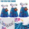 thumbnail image 1 of Vestido De Princesa Para Ni帽as Con Bandolera Cruzada Disfraz De Personaje De Pel铆cula De Dibujos Animados Traje De Cosplay De Manga Corta Vestido De Disfraz Transpirable Y Que Absorbe El Sudor Para R, 1 of 7