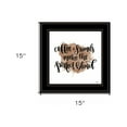 thumbnail image 4 of HomeRoots Coffee And Friends 3 Black Framed Print Wall Art, 4 of 5