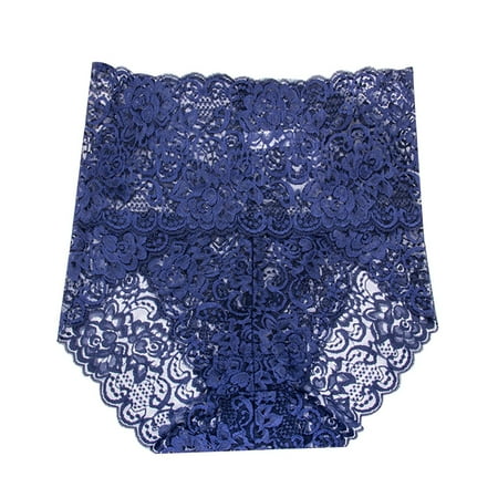 Xiaoxatg Women s Panties Sexy Lace Mesh Transparent Women Underwear Plus Size High Waist Panty Panties Lane Underwear