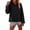 Black, variant on Summer Cotton Linen Tops for Women Long Sleeve Shirt Cardigan Frog Button Open Front Loose Everyday Wear Casual Blouse Lightweight Beach Sun Coverup With PocketKhaki Size M