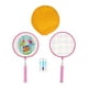 thumbnail image 1 of Juego de raquetas de bádminton para niños, con bolsa de transporte, portátil e interactivo. Rosa, 1 of 9