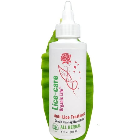Organic Life Lice Treatment Spray, Herb-Infused for Hair, Extra Strength, 4 Fl Oz