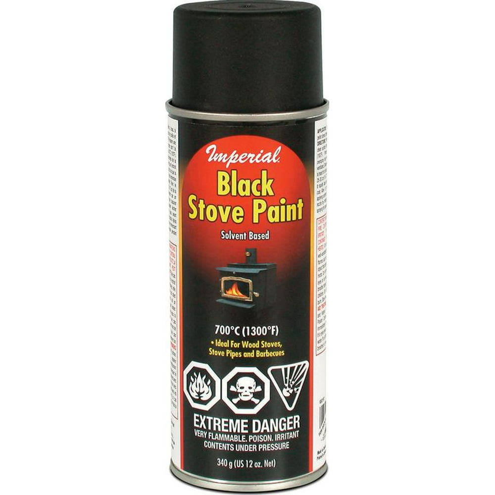Imperial KK0197 Stove and Grill Paint, 12 oz, Aerosol Can, Deep Base