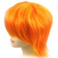 thumbnail image 4 of Gustave Costume Wigs for Women Men, Fashion Anime Cosplay Short Wigs Fluffy Synthetic Hair for Adults Halloween Party Cosplay Wigs wtih Oblique Bangs "Orange", 4 of 7