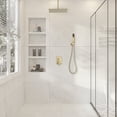 thumbnail image 4 of CASAINC 1-Spray Patterns with 2.5 16 in. Ceiling Mount Dual Shower Heads in Brushed Gold, 4 of 9