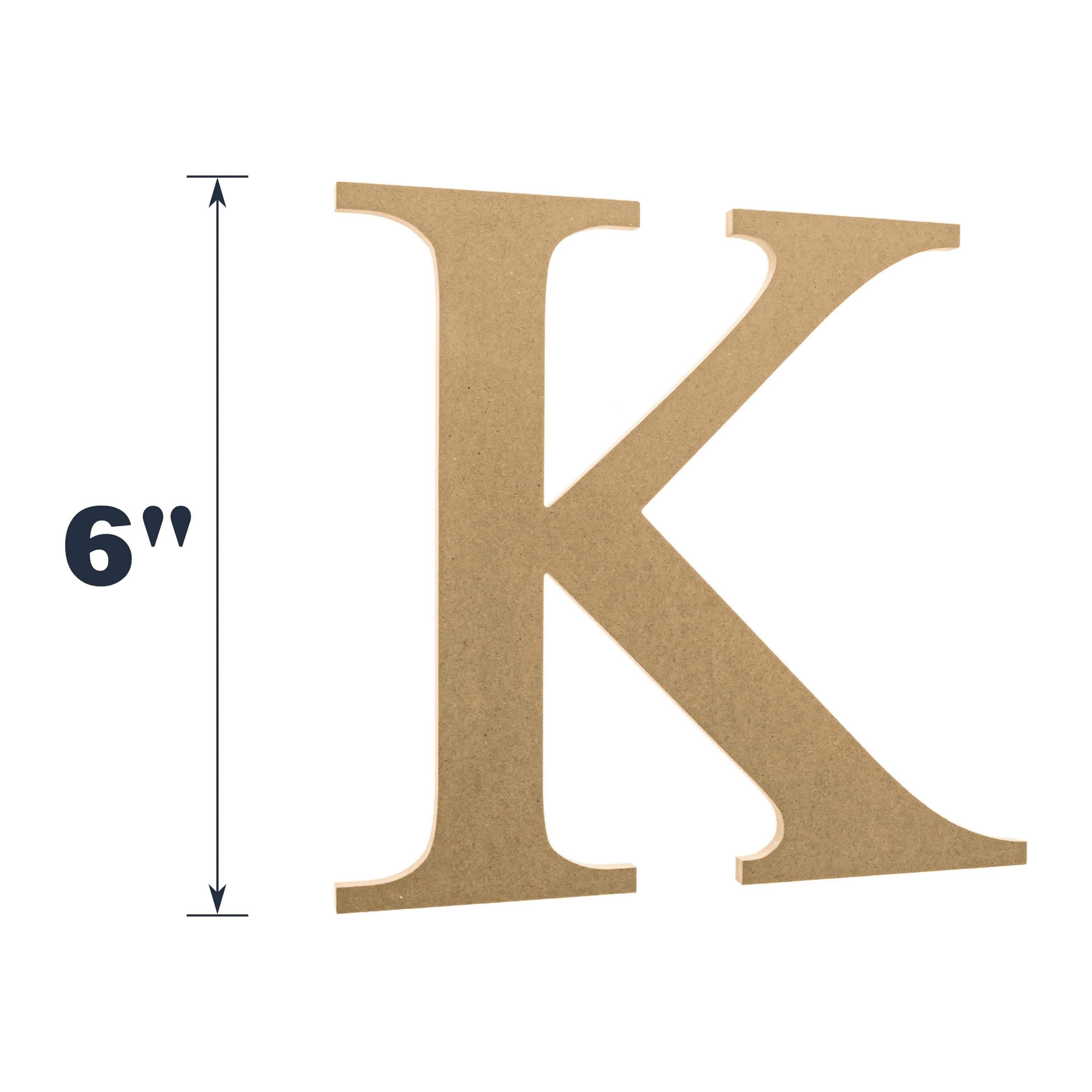 Wooden Greek Letter Omega - Fraternity/Sorority - Premium MDF Wood Letters  (6 inch, Omega) 