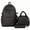 Burgundy, variant on Moontgen 3pcs Women Nylon Bow Backpack Large Capacity Cute Kawaii Backpack Set with Lunch Pack Casual Travel Daypacks for Travel Outings Picnics Recreational Activities (Black 420*300*130)