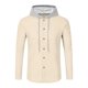 thumbnail image 4 of pstuiky Camisas de manga larga abrigadas para hombre, Sudadera con capucha y manga larga para hombre, estilo casual, color liso, estilo blusa camisetas de hombre xxxl, 4 of 5