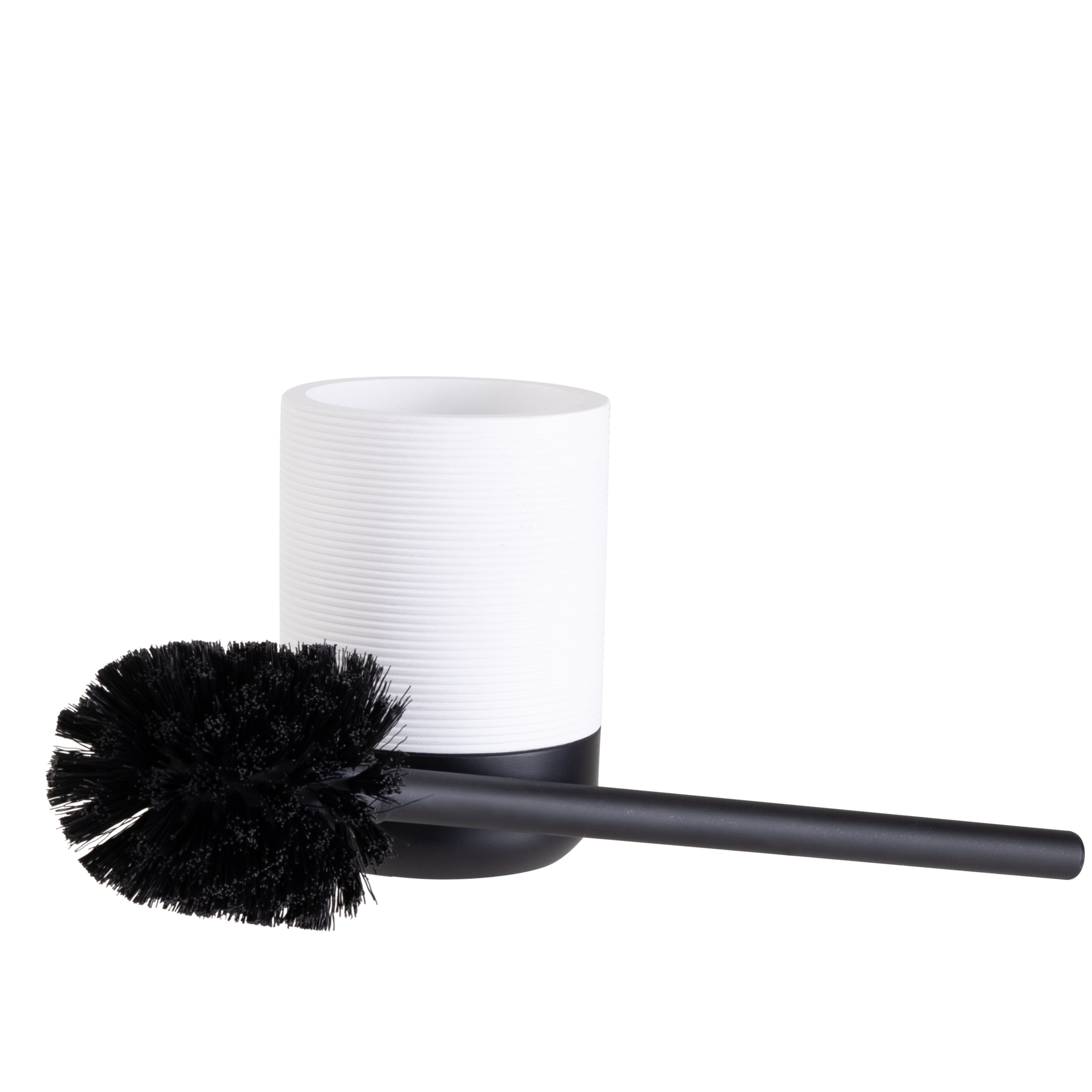 Bath Bliss Monochrome Toilet Brush in White & Black