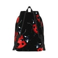thumbnail image 3 of Naloa Canvas Backpack for Men Women Beautiful Red Ladybug Print Rucksack Casual Travel Daypack Large and Small Durable College Tote Satchel Bookbag for Teens, 3 of 8