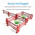 thumbnail image 4 of Animal Fence Panel Paddock Toy, Multifunctional Portable Plastic and Beech Wood Toy Fence Set Wide Application  for Office, 4 of 7